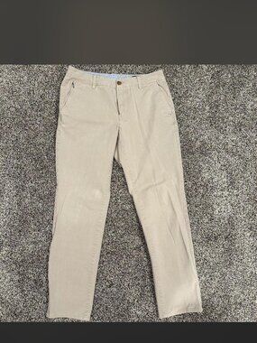 Bonobos Men's Cream and Tan Trousers - M 30x30